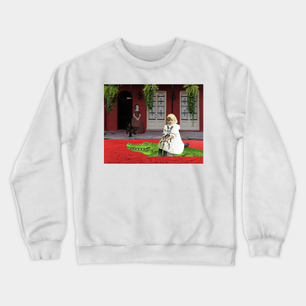 Cajun Gator Taxi Crewneck Sweatshirt by Loveday101